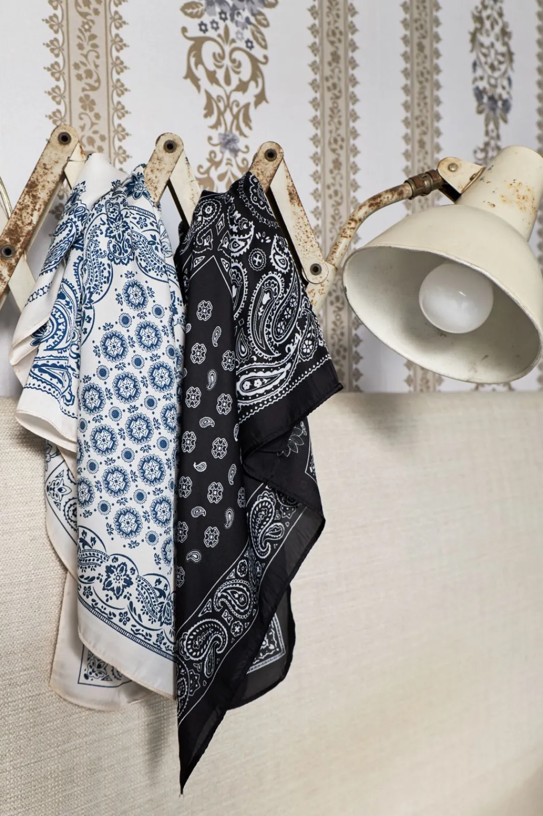 Black Colour Bctrish Mini Scarf 3654 Black