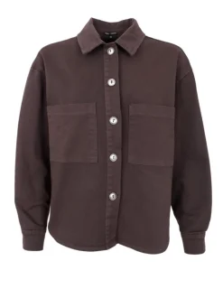 Discount Black Colour Bctully Shirt Jacket 41011 Coffee
