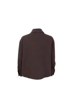 Discount Black Colour Bctully Shirt Jacket 41011 Coffee