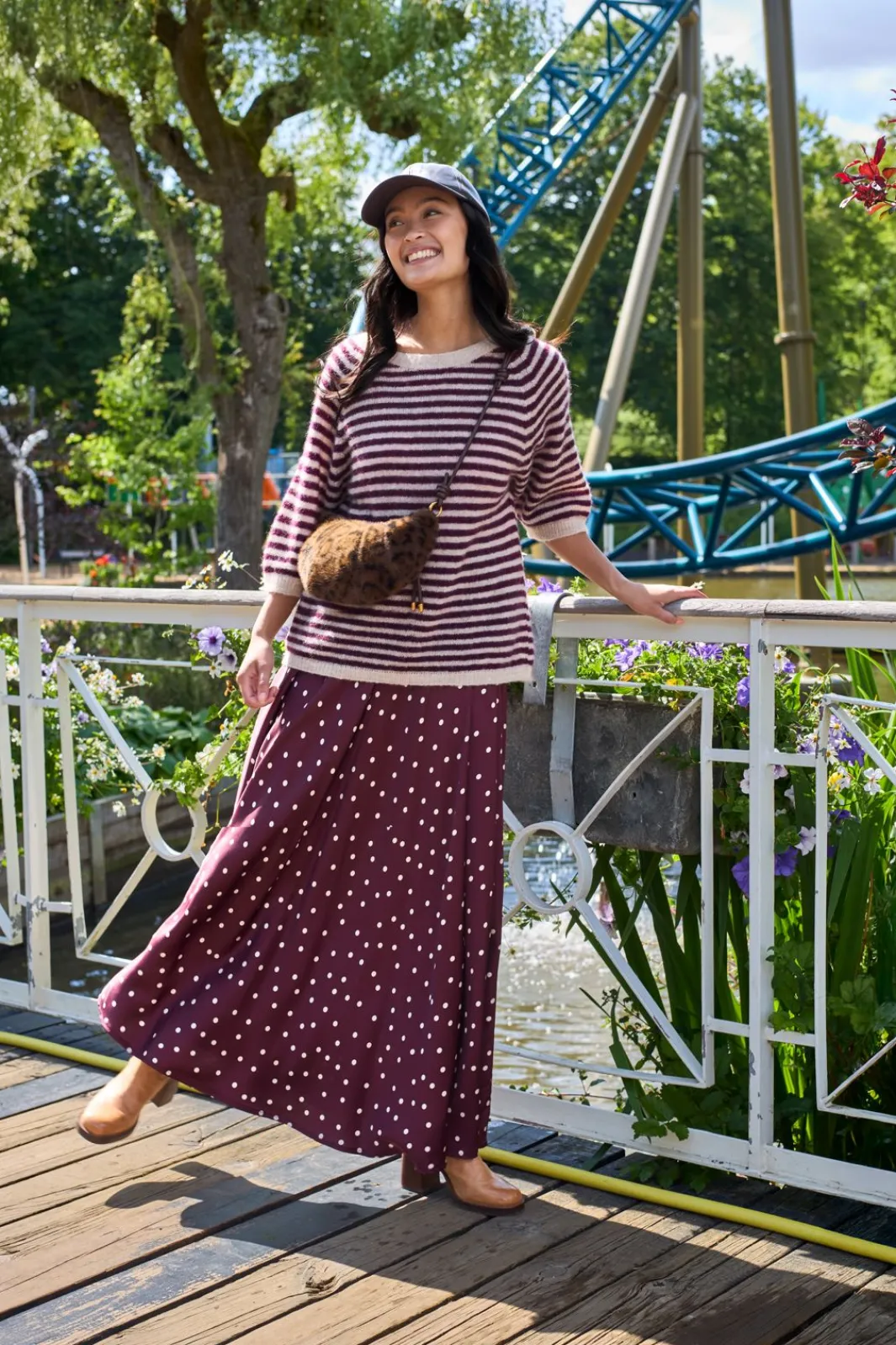 Clearance Black Colour Bcvalery Skirt 40975 Plum