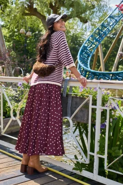 Clearance Black Colour Bcvalery Skirt 40975 Plum