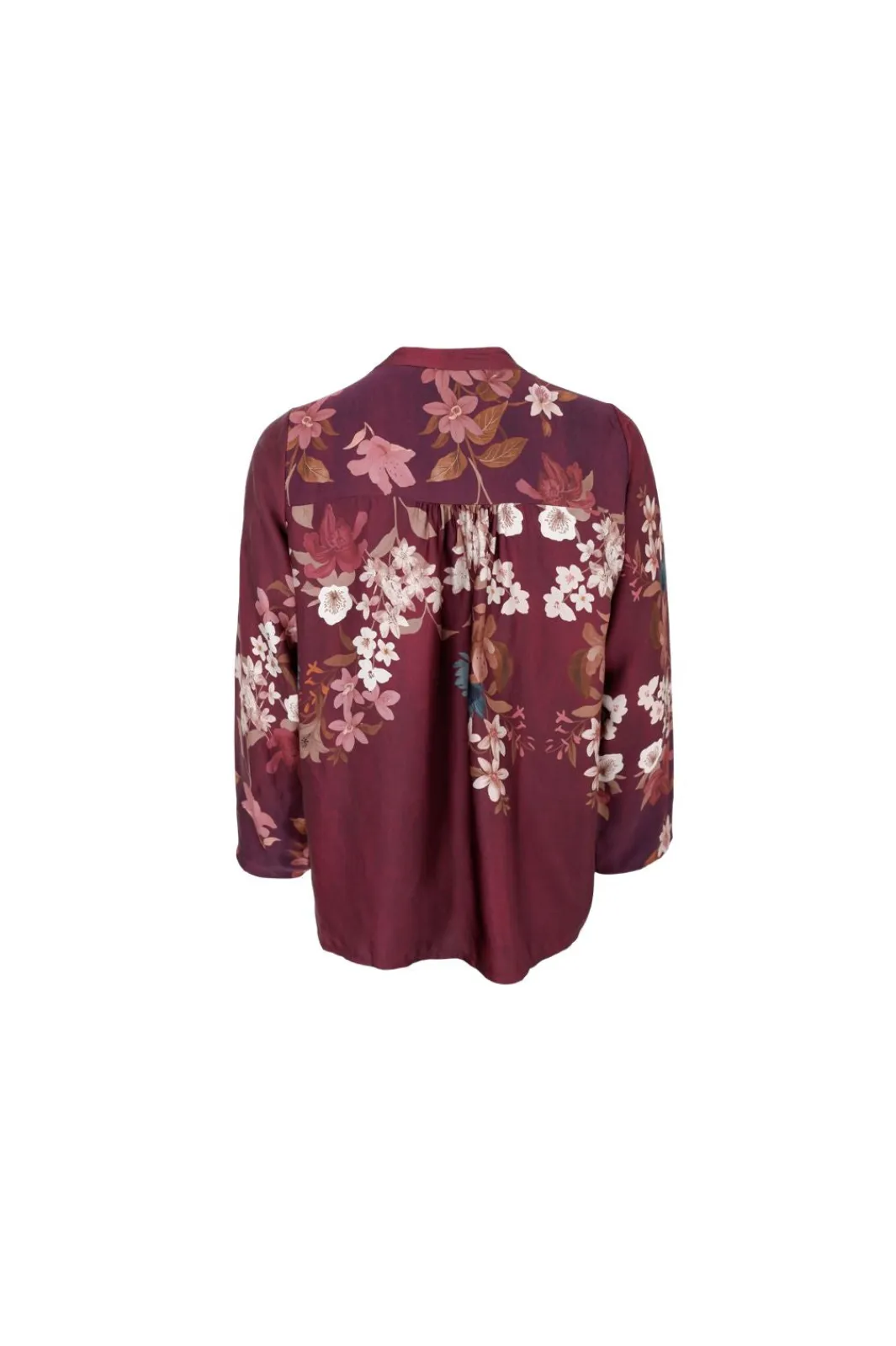 Hot Black Colour Bczendaya Ls Blouse 41028 Plum Flower
