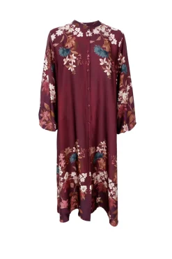 Sale Black Colour Bczendaya Satin Dress 41027 Plum Flower