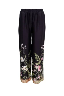 Online Black Colour Bczennia Pant 40915 Black Flower