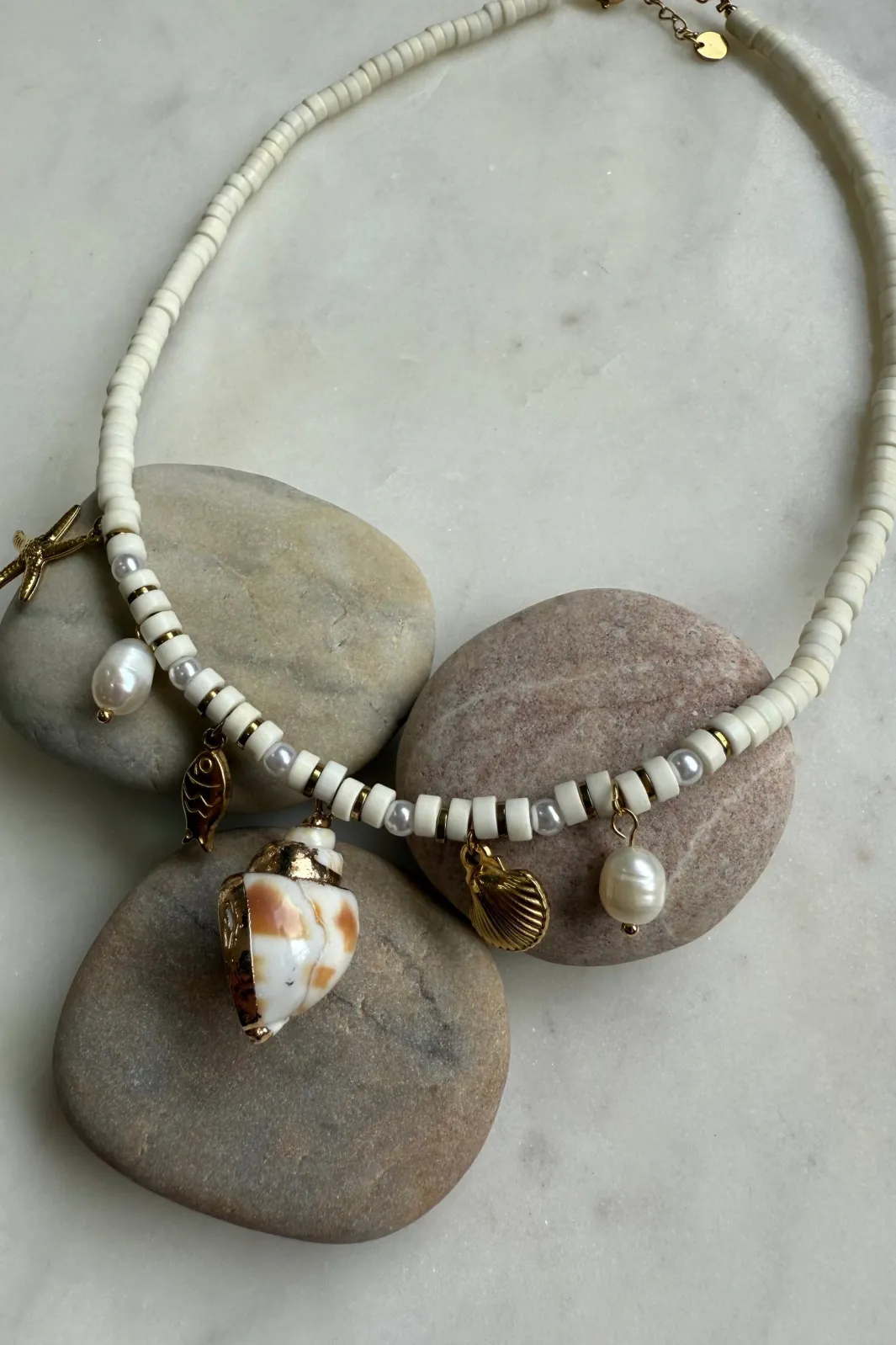 Mellow Moon Beach Dream Necklace White
