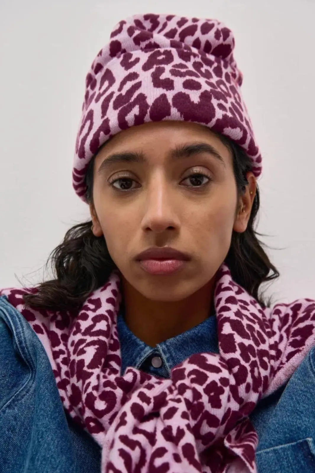 Discount Lala Berlin Beanie Bina 10020107 Burgundy Leo