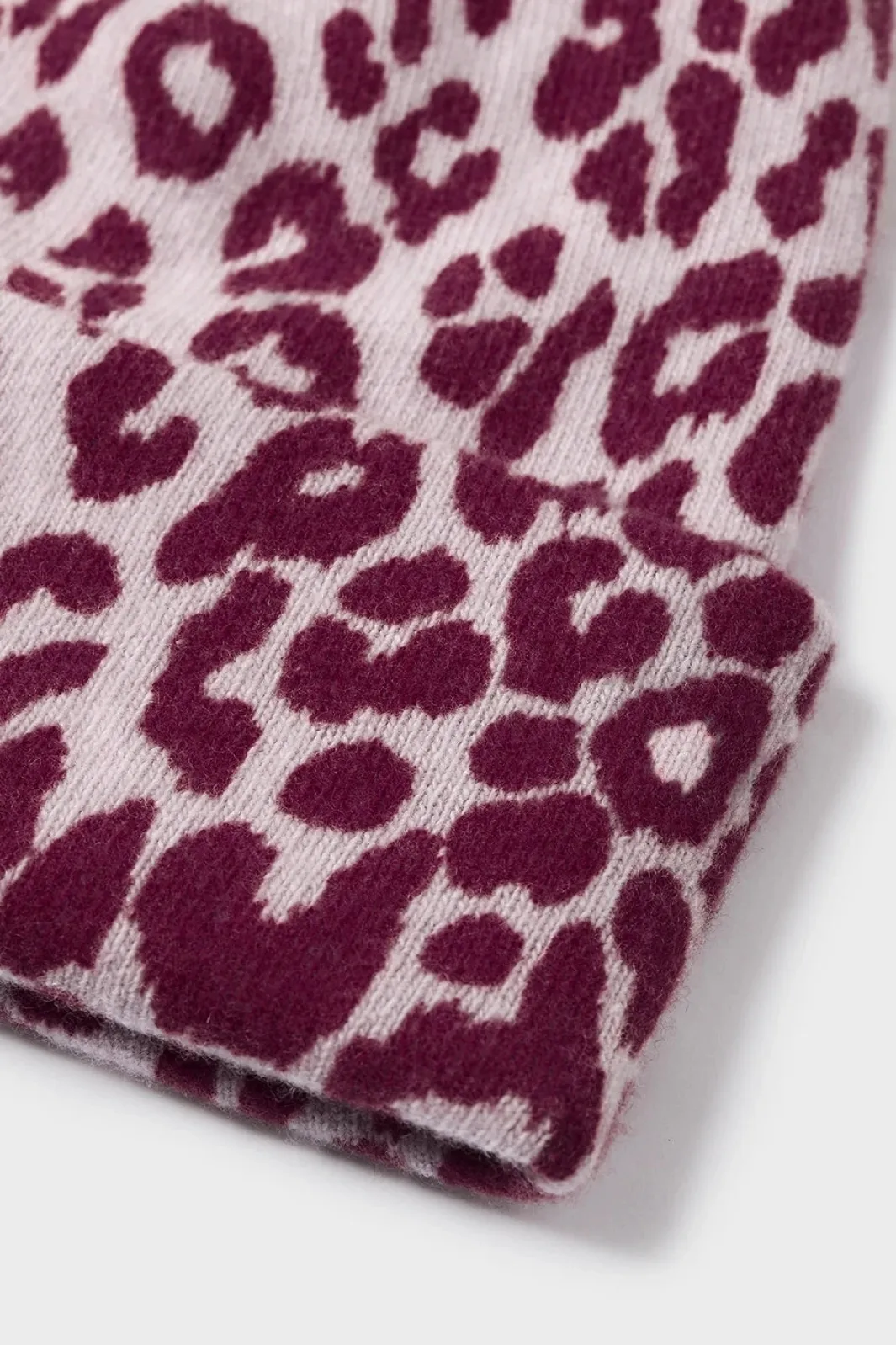 Discount Lala Berlin Beanie Bina 10020107 Burgundy Leo