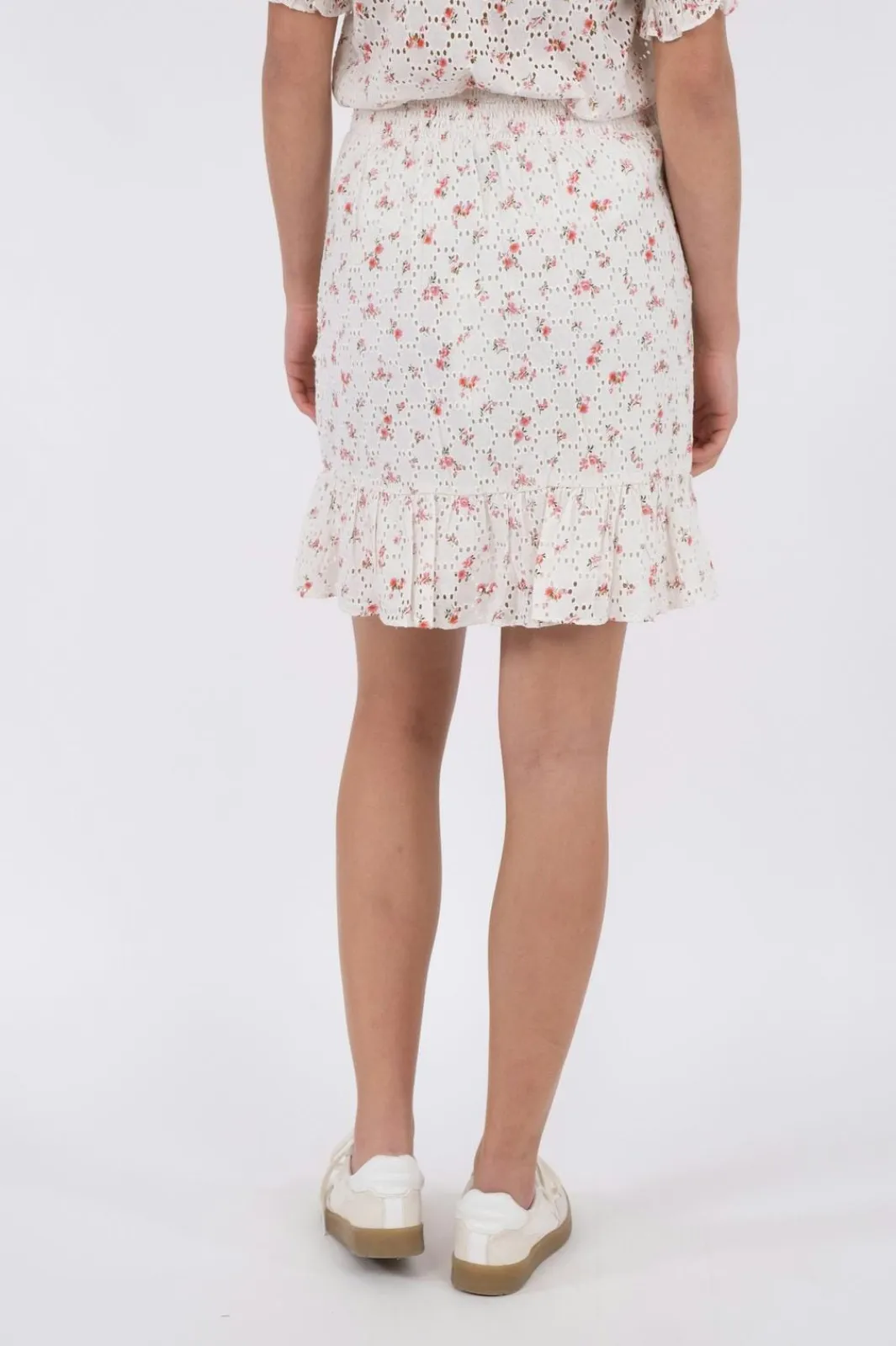 Hot Neo Noir Bekka Embroidery Rose Skirt Pink