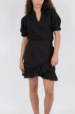 Best Neo Noir Bekka Linen Skirt Black