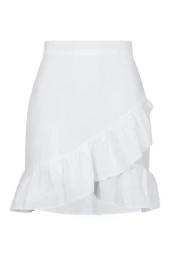 Outlet Neo Noir Bekka Linen Skirt White