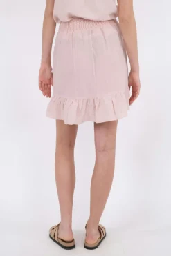 New Neo Noir Bekka Linen Skirt Rose Smoke