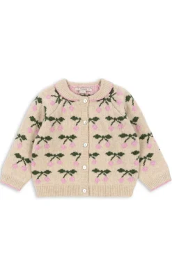 Sale Konges Sløjd Belou Knit Collar Cardigan Ks103712 Cherry