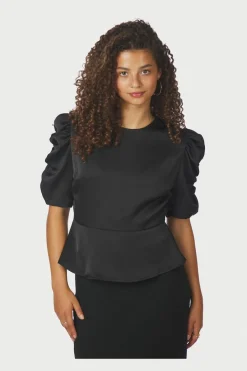 New Neo Noir Benua Heavy Sateen Blouse 167069 100