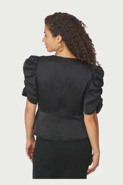 New Neo Noir Benua Heavy Sateen Blouse 167069 100