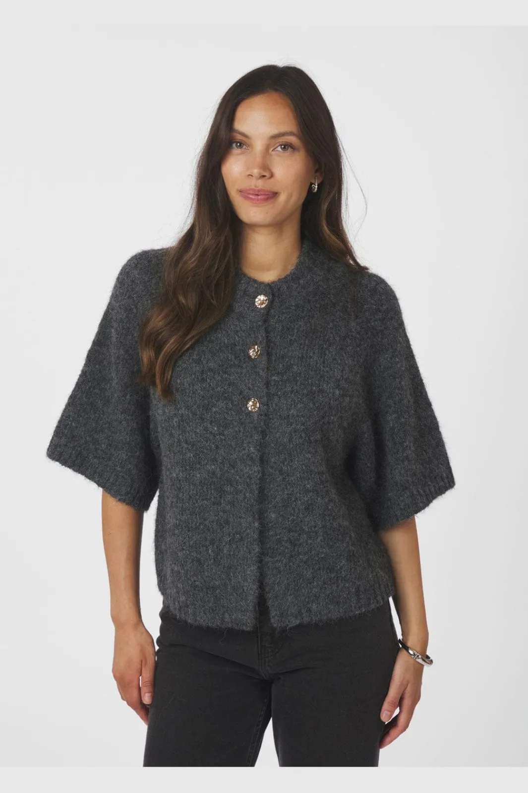 Discount Neo Noir Benuta Fluffy Knit Cardigan 165816 136