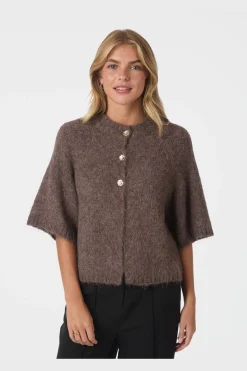 Online Neo Noir Benuta Fluffy Knit Cardigan 165816 928