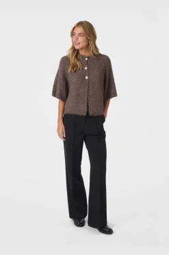 Online Neo Noir Benuta Fluffy Knit Cardigan 165816 928