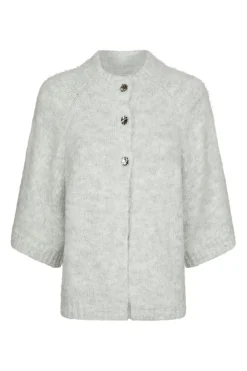 Sale Neo Noir Benuta Fluffy Knit Cardigan 165816 103