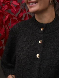 Outlet Neo Noir Benuta Fluffy Knit Cardigan 165816 676
