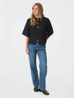 Outlet Neo Noir Benuta Fluffy Knit Cardigan 165816 676