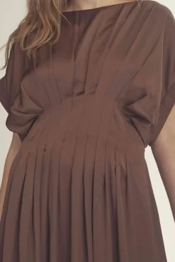 Discount Gossia Berbellgo Dress G2689 Choko Brown