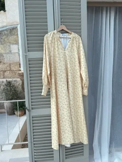 BYIC Bettyic Long Dress A23950 Yellow Flower Print