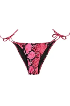 New Lala Berlin Bikini Bottom Bjork 10010267 Hot Pink Python