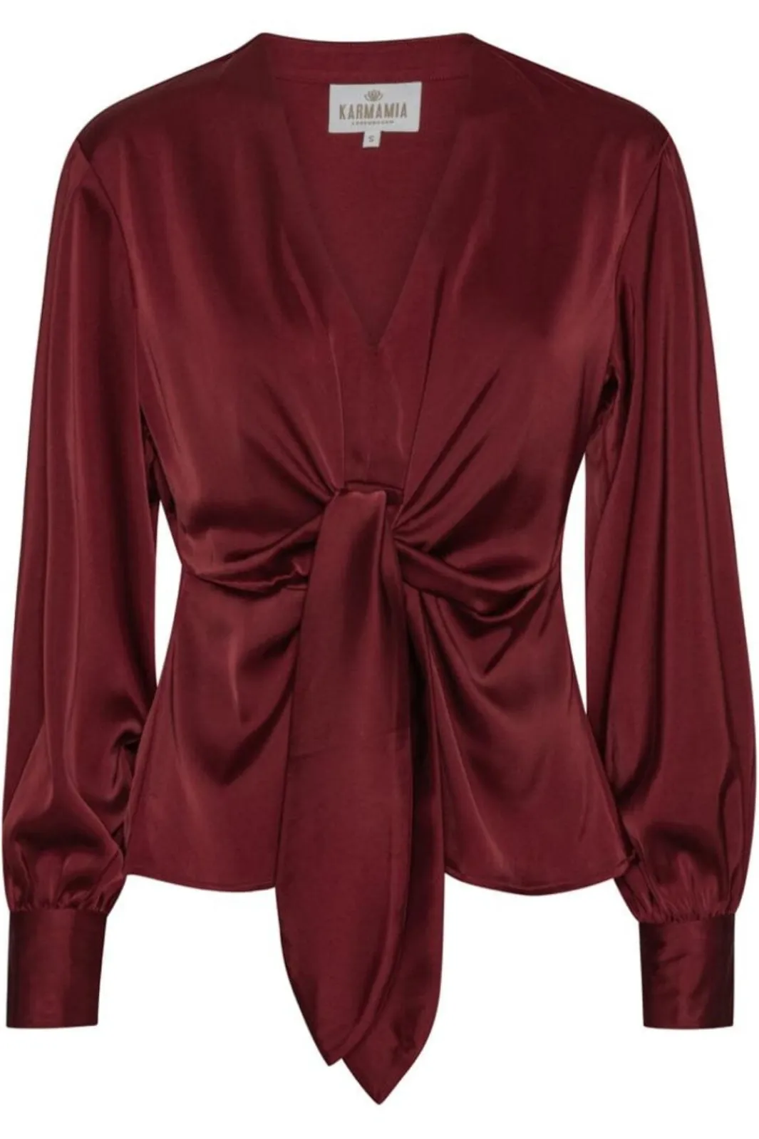 Online Karmamia Blair Blouse 2022 Semi Rich Merlot