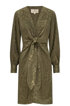 Hot Karmamia Blair Dress 2244 Army Leo Jacquard