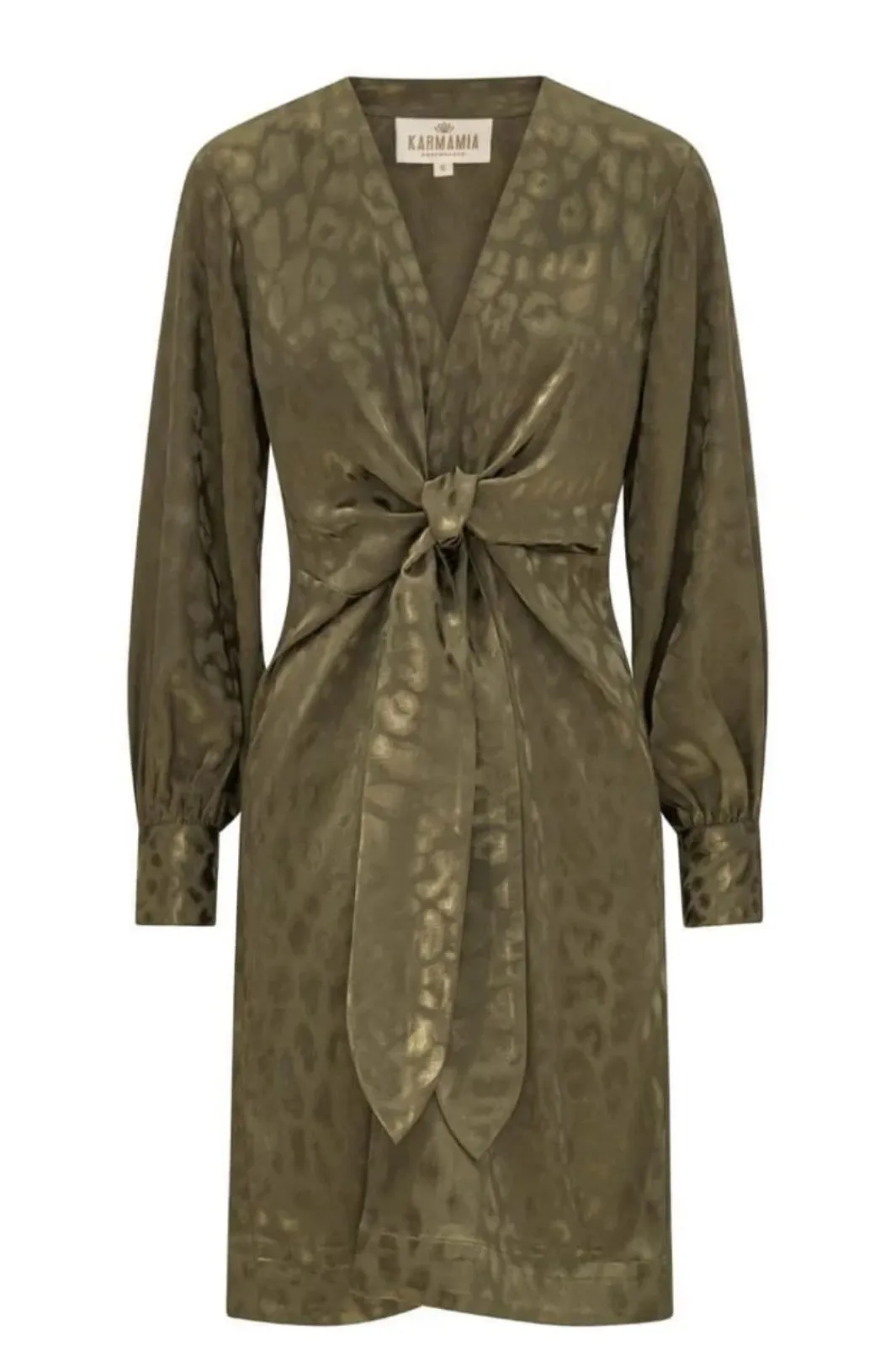 Hot Karmamia Blair Dress 2244 Army Leo Jacquard