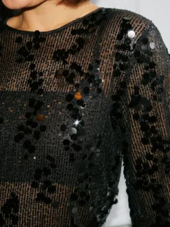 Outlet Neo Noir Blake Sequins Blouse 167011 100