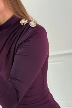 Best A-bee Blanca Dress Plum