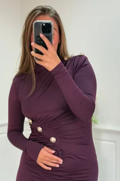 Best A-bee Blanca Dress Plum