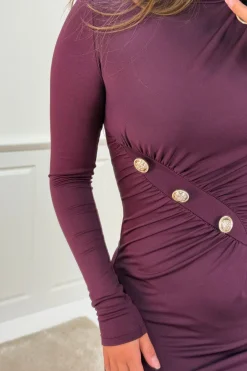 Best A-bee Blanca Dress Plum