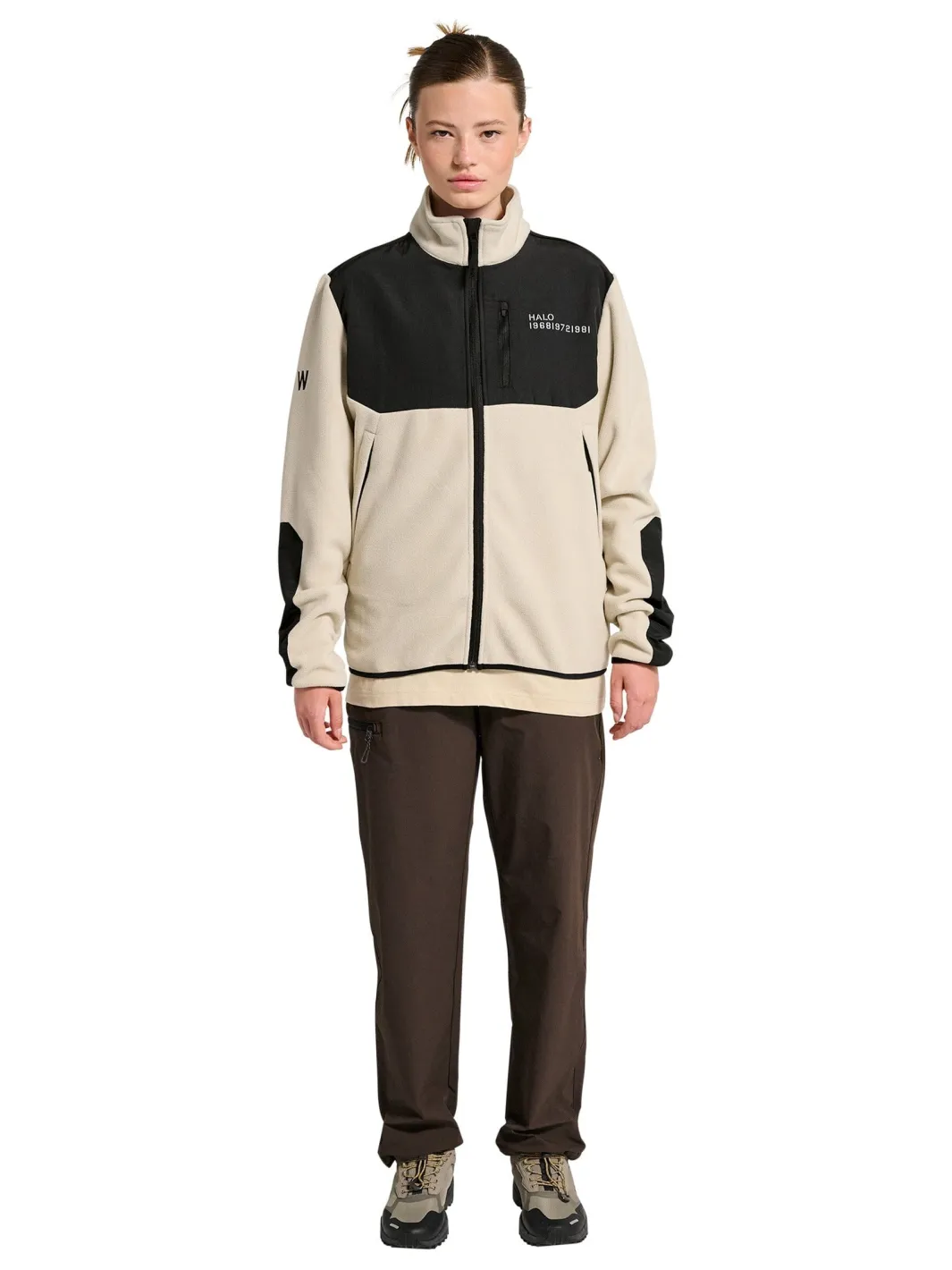 Clearance Halo Blocked Zip Fleece 610209 8754