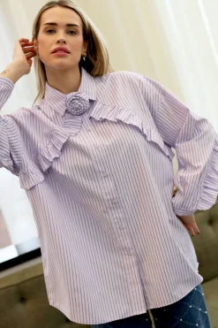 Cras Blooming Shirt 8071 8071 Purple Stripe
