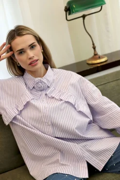 Cras Blooming Shirt 8071 8071 Purple Stripe
