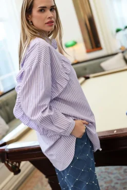 Cras Blooming Shirt 8071 8071 Purple Stripe