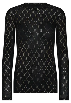 Online Hype The Detail Blouse W/Print 320-14 15