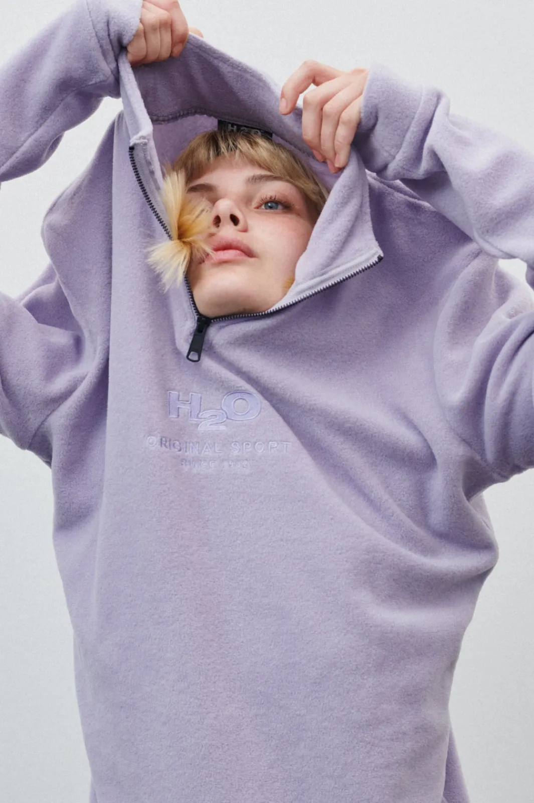 Hot H2O Blåvand II Fleece Half Zip Lilac
