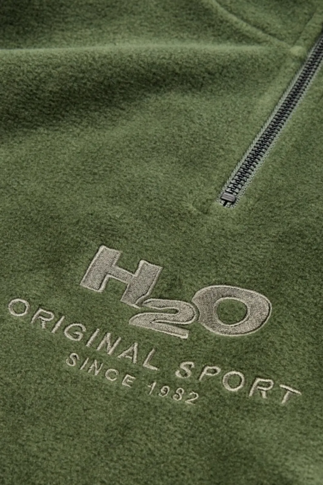 Outlet H2O Blåvand Ii Fleece Half Zip 3020 Army