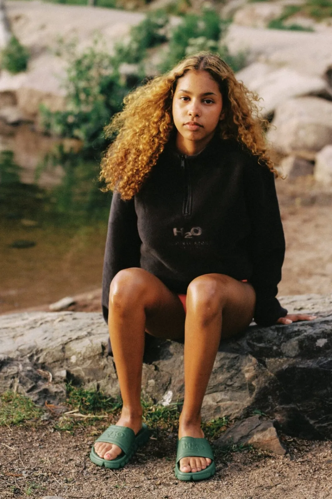 Discount H2O Blåvand II Fleece Half Zip Black