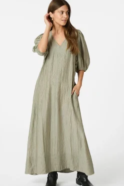 Sale Neo Noir Bobbie Crepe Dress 164459 Smoke Green