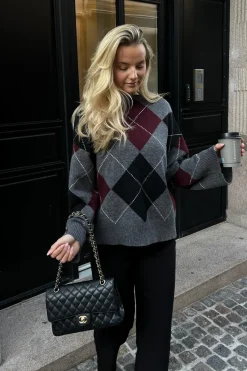 Sale BYIC Boletteic Pullover D078 Grey Argyle