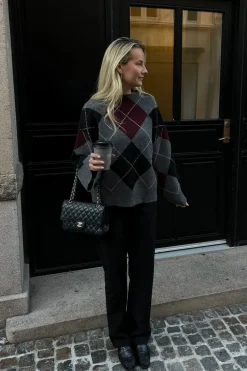 Sale BYIC Boletteic Pullover D078 Grey Argyle