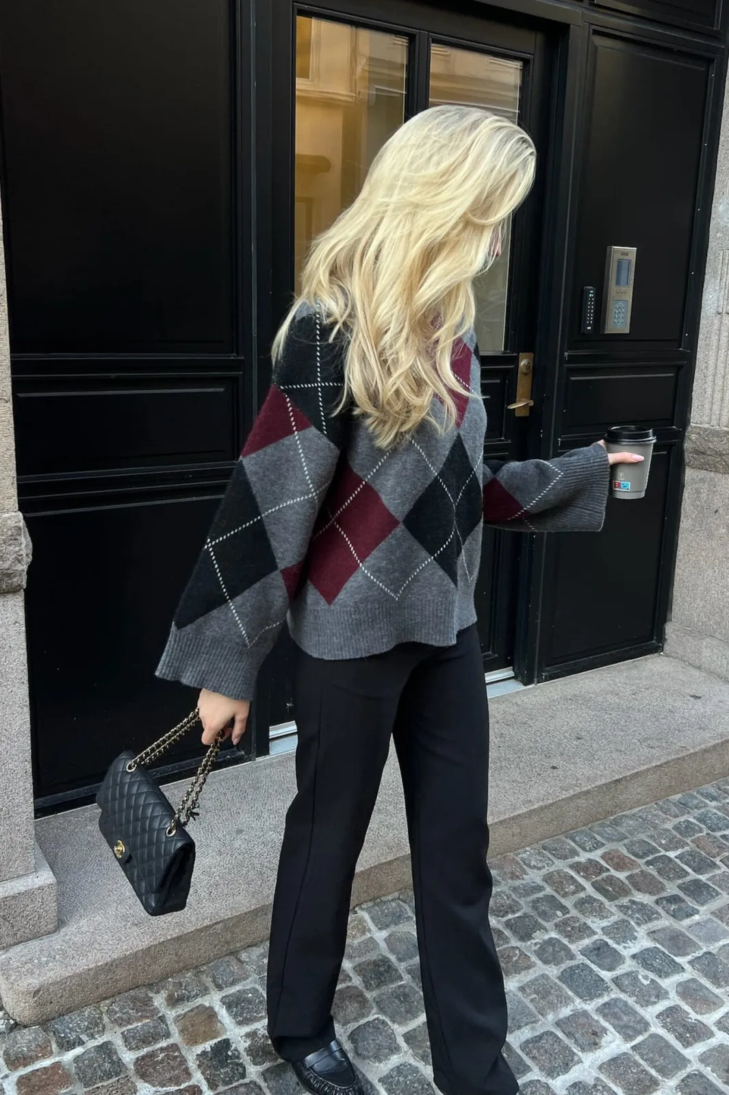 Sale BYIC Boletteic Pullover D078 Grey Argyle