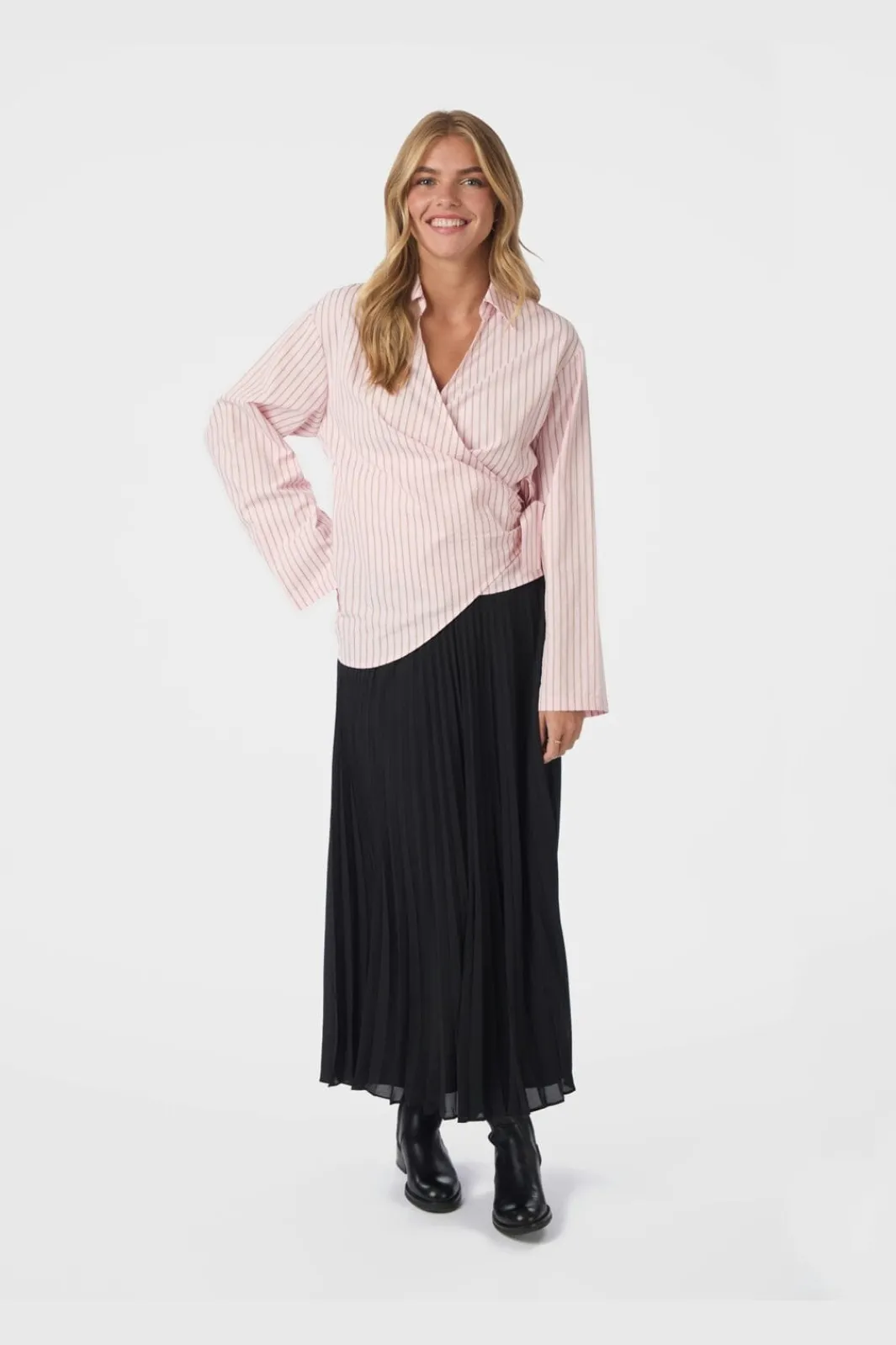 Discount Neo Noir Boni Simple Plisse Skirt 166495 100
