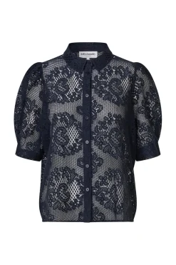 Outlet Lollys Laundry Bonoll Shirt Ss25266-1044 27 Dark Navy