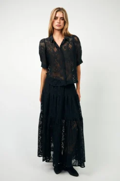 Outlet Lollys Laundry Bonoll Shirt Ss25266-1044 27 Dark Navy