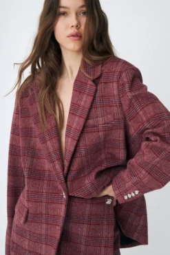 Discount Cras Boss Blazer C545 8134 Cherry Check